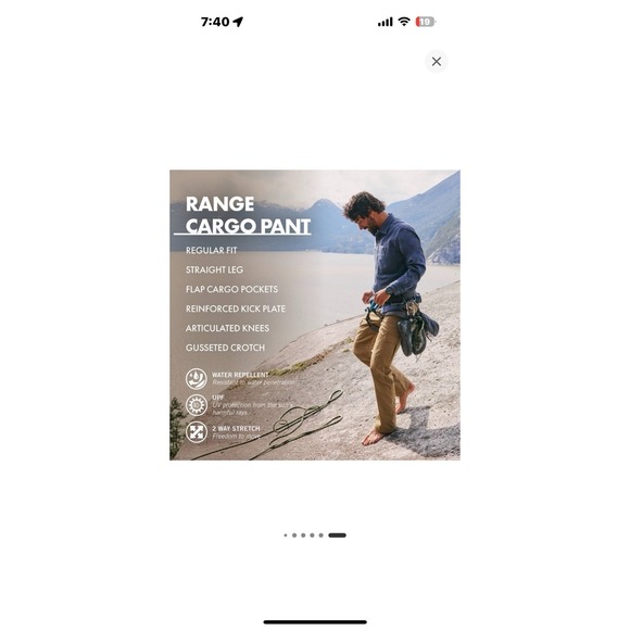 Wrangler ATG Straight Cargo Pants Earth Green Men's Size 40 X 30 40" - Picture 9 of 10